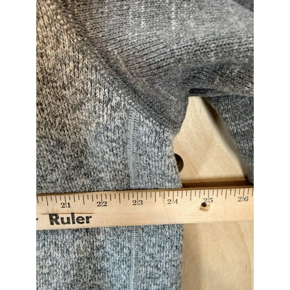 Patagonia Better Sweater Men's XL Two Tone Gray Fleece 1/4 Zip Pullover - Picture 9 of 14